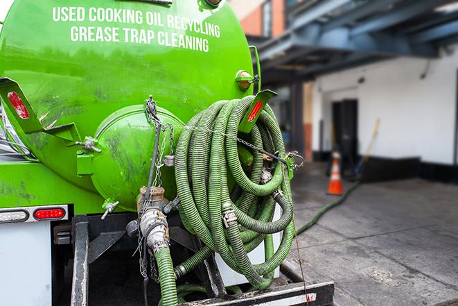 pumping out grease trap at commercial kitchen in Bedford OH